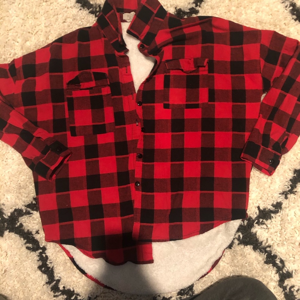 Flannel button up ( insulated )